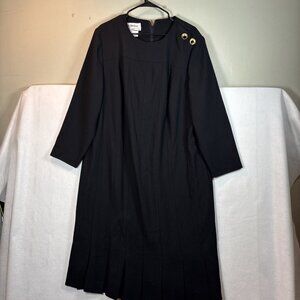 Floral Rickie Freeman Teri Jon Saks Fifth Avenue Black Dress  Size 16